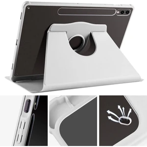 Samsung Galaxy Tab S9 FE Plus 12,4inç SM-X610 X616 Kılıf Kalem Bölmeli 360 Dönebilen Kapak