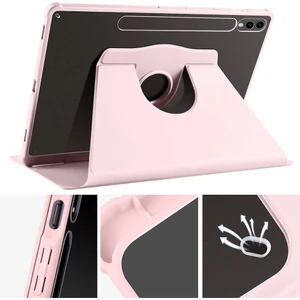 Samsung Galaxy Tab S9 Fe Plus 12,4inç SM-X610 X616 Kılıf Kalem Bölmeli 360 Dönebilen Kapak