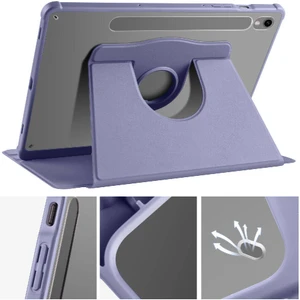 Samsung Galaxy Tab S10 Fe/S9 Fe 10.9 Inch Kılıf Kalem Bölmeli 360 Dönebilen Kapak