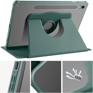 Samsung Galaxy Tab S10 Fe/S9 Fe 10.9 Inch Kılıf Kalem Bölmeli 360 Dönebilen Kapak