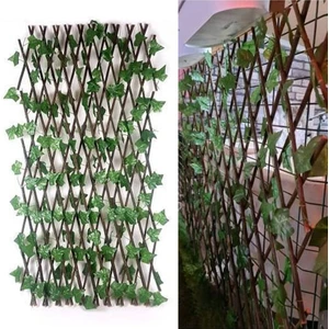Yapay Sarmaşık Balkon Çiti Bahçe Çiti Dekoratif Akordeon Sarmaşık 300X120