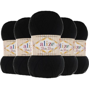 Baby Best Anti Pill El Örgü Ipi (5ADET) - 60 Siyah