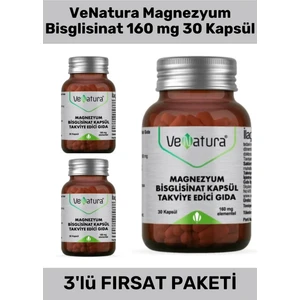Magnezyum Bisglisinat 160 Mg 30 Kapsül - 3 Adet