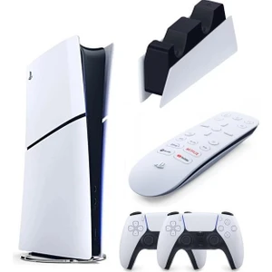 Playstation 5 Slim Digital Edition İthalatçı Garantili + 2.Dualsense + Şarj İstasyonu + Medya Kumandası