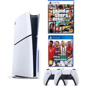Playstation 5 Slim + 2.Dualsense + Pes 2021 + Gta 5