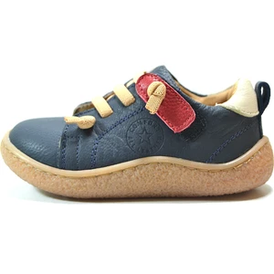 504 Hakiki Deri Lacivert Ortopedik Erkek Bebek Sneaker Ayakkabı