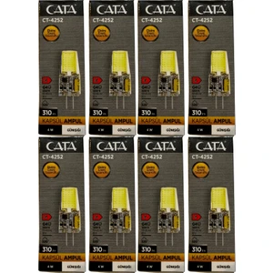 CT-4252 4W 12V 3200K (Günışığı) G4 Duylu Kapsül Ampul (8 Adet)