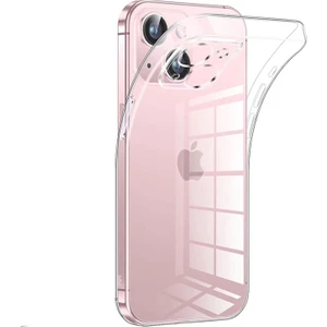 Apple iPhone 13 Kılıf Şeffaf Kamera Korumalı 1.5mm Yumuşak Silikon