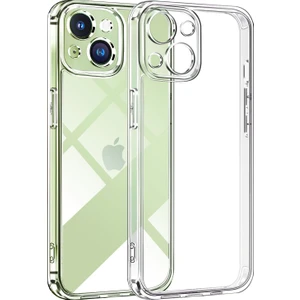 Apple iPhone 15 Plus(6.7") Kılıf Şeffaf Kamera Korumalı 1.5mm Yumuşak Silikon