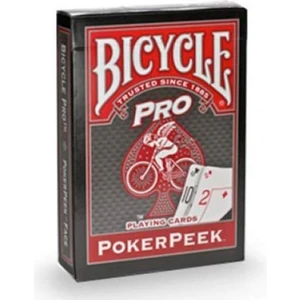 Poker  Peek Pro  Oyun Kartı-kırmızı deste