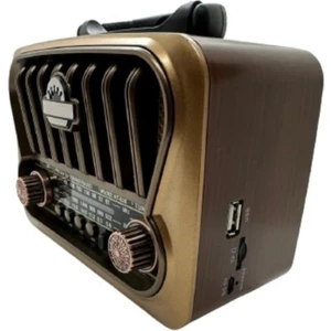 RT-826 Orta Boy Güneş Enerjili Bluetooth, Nostalji , Fm/am/sw 3 Band Radyo ,usb, Sd ,aux Mp3 Player