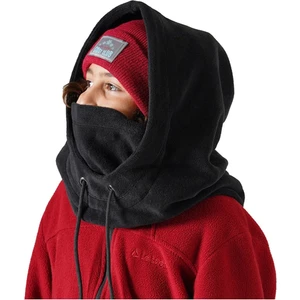 Cosy Club Erkek Çocuk Siyah Polar Termal Balaklava Şapka Atkı Bere Boyunluk Sıcak Tutan Kar Maskesi