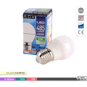 9W LED Top Ampul 4000K Günışığı 220V 5W  E27