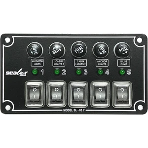 Marine 5 li Switch Panel Yatay 12-24v Konrol Paneli