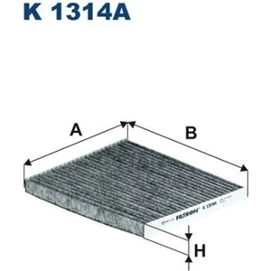 K1314A Polen Filtresi (Karbonlu)Elantra (11-15)I20 14-I30 (11-15)Carens 13-Ceed 13-