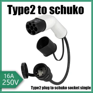 Internet Schuko 16A Elektrikli Araba Tip 2 Ev Şarj Soketi - Beyaz (Yurt Dışından)