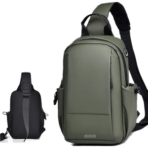 Yeni Erkek Göğüs Çantası Crossbody Çanta Rahat Su Geçirmez Göğüs Çantası Crossbody Çanta Büyük Kapasiteli Göğüs Çantası (Yurt Dışından)