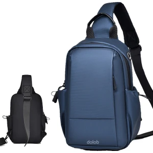 Yeni Erkek Göğüs Çantası Crossbody Çanta Rahat Su Geçirmez Göğüs Çantası Crossbody Çanta Büyük Kapasiteli Göğüs Çantası (Yurt Dışından)