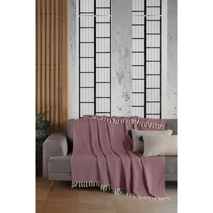 Natural Gülkurusu Koltuk Örtüsü | Koltuk Şalı 180X220 Pamuk