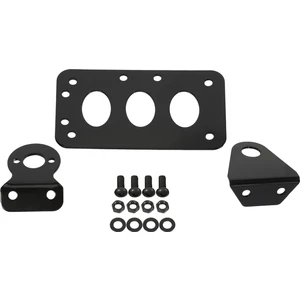Siyah Motosiklet Yan Montaj Plaka Braketi Bobber Chopper Fit Harley Sportster Stop Lambası CB750 XS650 Kuyruk Lambası (Yurt Dışından)