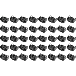 40 Adet 2 Nokta Fren Boru Hattı Tutma Klipsi Tutucu Braketi 811611797 Çift Boru Tabanı Fren Kablosu Klipsi 4.75MM Siyah (Yurt Dışından)