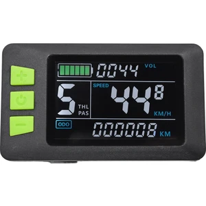 P3C LCD Ekran Kontrol Paneli Renkli Ekran 24V 36V 48V 60V Elektrikli Bisiklet Ölçer Elektrikli Scooter Için (5pın) (Yurt Dışından)
