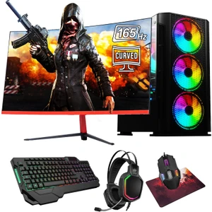 Current V100 I5 12400F 32GB Ram 960GB SSD RTX3050 8gb 23.6 Curved Monitör Oyuncu Bilgisayarı