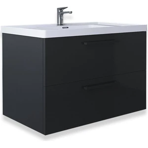 Teta Home Batum 80 cm Antrasit MDF Banyo Lavabolu Alt Dolap