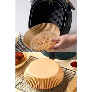 Elite AVM 100 Adet Air Fryer Pişirme Kağıdı Tek Kullanımlık Hava Fritöz Yuvarlak Tabak Model