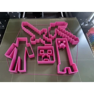 Internos Design Minecraft Temalı Kurabiye Kalıp Seti
