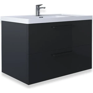 Teta Home Batum 65 cm Antrasit MDF Banyo Lavabolu Alt Dolap