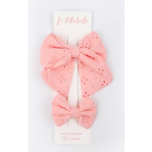 Le Mabelle Somon Fisto Fiyonk Anne Kız Klips Toka Set