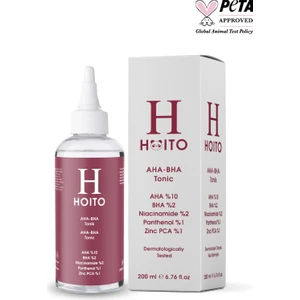 Aha Bha Tonik 200ML - Aha %10 Bha %2 Niacinamide %2 Panthenol %1 Zinc Pca %1