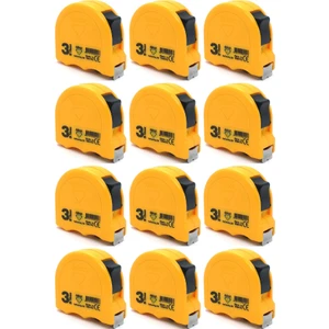 Hassan Dekor Şerit Metre Sarı 3X16 1 Paket ( 12 Adet )