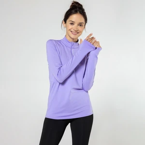 Kalenji Kadın Uzun Kollu Koşu Tişörtü - Lila - KIPRUN Run 100 Warm