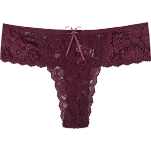 Dantelli Büyük Beden Kadın Tanga Külot