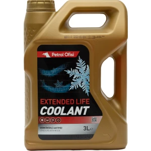 Petrol Ofisi Kırmızı Antifriz Extended Life Coolant 3 Litre. -52 °c (Üretim Yılı: 2023)