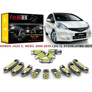 Honda Jazz 2008-2015 2. Nesil Led Iç Aydınlatma Ampul Seti Parlak Beyaz