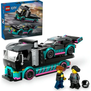 LEGO® City Yarış Arabası ve Araba Taşıyıcı Kamyon 60406 - 6 Yaş & Üzeri Çocuklar için Yaratıcı Oyuncak Yapım Seti (328 Parça)
