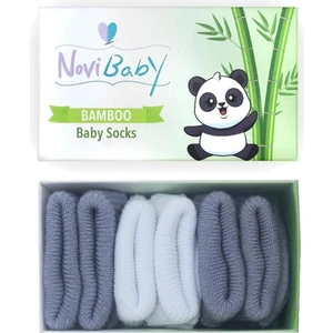 3'lü Bambu Yenidoğan Bebek Çorap I Cloudy I Kız Erkek Bebek Çorabı