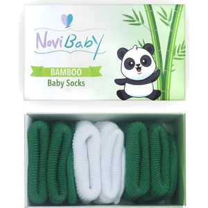 3'Lü Bambu Yenidoğan Bebek Çorap Nature