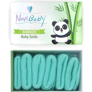 3'Lü Bambu Yenidoğan Bebek Çorap Sea Green Mint
