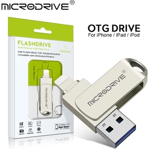64GB.İphone Lightning ve Usb 3.0 USB Flash Bellek Otg Çift Giriş Sağlam Metal ve kaliteli