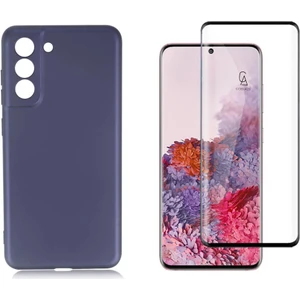 Samsung Galaxy S21 Fe ile Uyumlu Telefon Kılıfı ve 5d Tam Kaplayan Cam Ekran Koruyucu