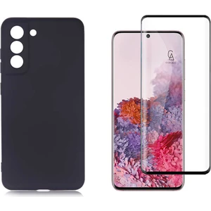 Samsung Galaxy S21 Fe ile Uyumlu Telefon Kılıfı ve 5d Tam Kaplayan Cam Ekran Koruyucu