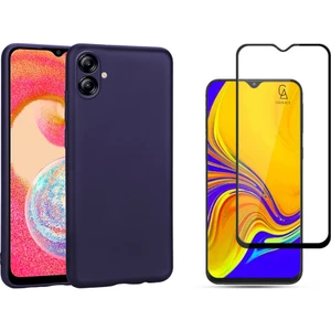 Samsung Galaxy A04E ile Uyumlu Telefon Kılıfı ve 5d Tam Kaplayan Cam Ekran Koruyucu