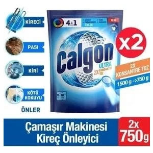 Power Kir, Pas, Kireç ve Koku Önleyici 4u 1 Arada Ultra Konsantre Toz 750 G x 2