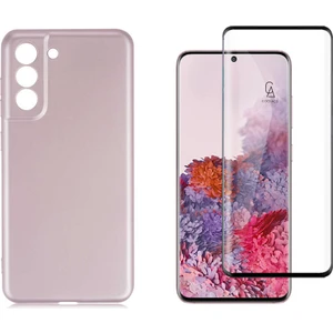 Samsung Galaxy S21 Fe ile Uyumlu Telefon Kılıfı ve 5d Tam Kaplayan Cam Ekran Koruyucu