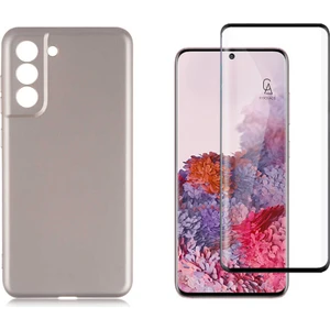 Samsung Galaxy S21 Fe ile Uyumlu Telefon Kılıfı ve 5d Tam Kaplayan Cam Ekran Koruyucu