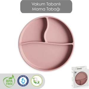 Meleni Baby Vakum Tabanlı Silikon Tabak - Bebek Silikon Mama Tabağı